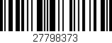 Código de barras (EAN, GTIN, SKU, ISBN): '27798373'