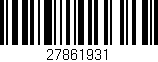 Código de barras (EAN, GTIN, SKU, ISBN): '27861931'