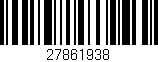 Código de barras (EAN, GTIN, SKU, ISBN): '27861938'