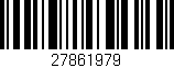 Código de barras (EAN, GTIN, SKU, ISBN): '27861979'