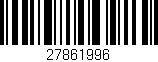 Código de barras (EAN, GTIN, SKU, ISBN): '27861996'