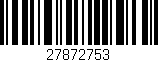 Código de barras (EAN, GTIN, SKU, ISBN): '27872753'
