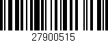 Código de barras (EAN, GTIN, SKU, ISBN): '27900515'