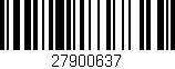 Código de barras (EAN, GTIN, SKU, ISBN): '27900637'