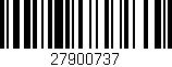 Código de barras (EAN, GTIN, SKU, ISBN): '27900737'