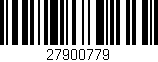 Código de barras (EAN, GTIN, SKU, ISBN): '27900779'