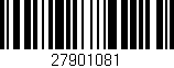 Código de barras (EAN, GTIN, SKU, ISBN): '27901081'