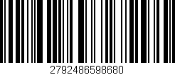Código de barras (EAN, GTIN, SKU, ISBN): '2792486598680'
