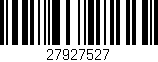 Código de barras (EAN, GTIN, SKU, ISBN): '27927527'