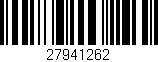 Código de barras (EAN, GTIN, SKU, ISBN): '27941262'