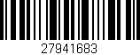 Código de barras (EAN, GTIN, SKU, ISBN): '27941683'