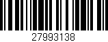 Código de barras (EAN, GTIN, SKU, ISBN): '27993138'