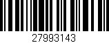 Código de barras (EAN, GTIN, SKU, ISBN): '27993143'