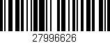 Código de barras (EAN, GTIN, SKU, ISBN): '27996626'