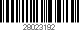 Código de barras (EAN, GTIN, SKU, ISBN): '28023192'