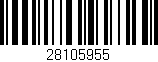 Código de barras (EAN, GTIN, SKU, ISBN): '28105955'