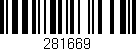 Código de barras (EAN, GTIN, SKU, ISBN): '281669'