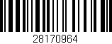 Código de barras (EAN, GTIN, SKU, ISBN): '28170964'
