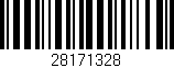 Código de barras (EAN, GTIN, SKU, ISBN): '28171328'