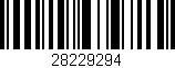 Código de barras (EAN, GTIN, SKU, ISBN): '28229294'