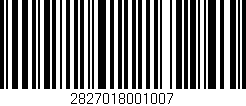 Código de barras (EAN, GTIN, SKU, ISBN): '2827018001007'