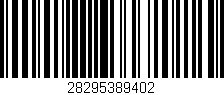 Código de barras (EAN, GTIN, SKU, ISBN): '28295389402'