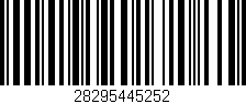 Código de barras (EAN, GTIN, SKU, ISBN): '28295445252'