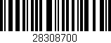 Código de barras (EAN, GTIN, SKU, ISBN): '28308700'