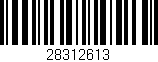 Código de barras (EAN, GTIN, SKU, ISBN): '28312613'