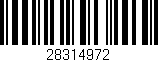 Código de barras (EAN, GTIN, SKU, ISBN): '28314972'