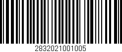 Código de barras (EAN, GTIN, SKU, ISBN): '2832021001005'