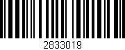 Código de barras (EAN, GTIN, SKU, ISBN): '2833019'