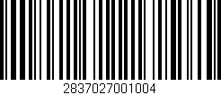 Código de barras (EAN, GTIN, SKU, ISBN): '2837027001004'