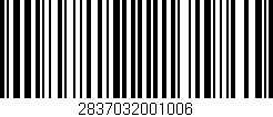 Código de barras (EAN, GTIN, SKU, ISBN): '2837032001006'