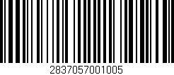 Código de barras (EAN, GTIN, SKU, ISBN): '2837057001005'