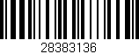 Código de barras (EAN, GTIN, SKU, ISBN): '28383136'