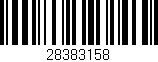 Código de barras (EAN, GTIN, SKU, ISBN): '28383158'