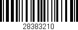 Código de barras (EAN, GTIN, SKU, ISBN): '28383210'