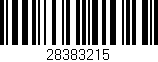 Código de barras (EAN, GTIN, SKU, ISBN): '28383215'