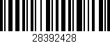 Código de barras (EAN, GTIN, SKU, ISBN): '28392428'