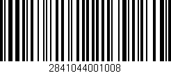 Código de barras (EAN, GTIN, SKU, ISBN): '2841044001008'