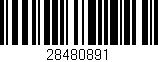 Código de barras (EAN, GTIN, SKU, ISBN): '28480891'