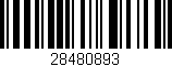 Código de barras (EAN, GTIN, SKU, ISBN): '28480893'