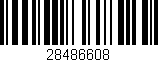 Código de barras (EAN, GTIN, SKU, ISBN): '28486608'