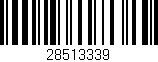 Código de barras (EAN, GTIN, SKU, ISBN): '28513339'