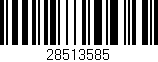 Código de barras (EAN, GTIN, SKU, ISBN): '28513585'