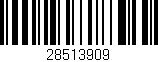 Código de barras (EAN, GTIN, SKU, ISBN): '28513909'