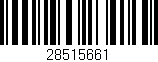 Código de barras (EAN, GTIN, SKU, ISBN): '28515661'