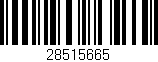 Código de barras (EAN, GTIN, SKU, ISBN): '28515665'