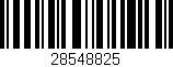 Código de barras (EAN, GTIN, SKU, ISBN): '28548825'